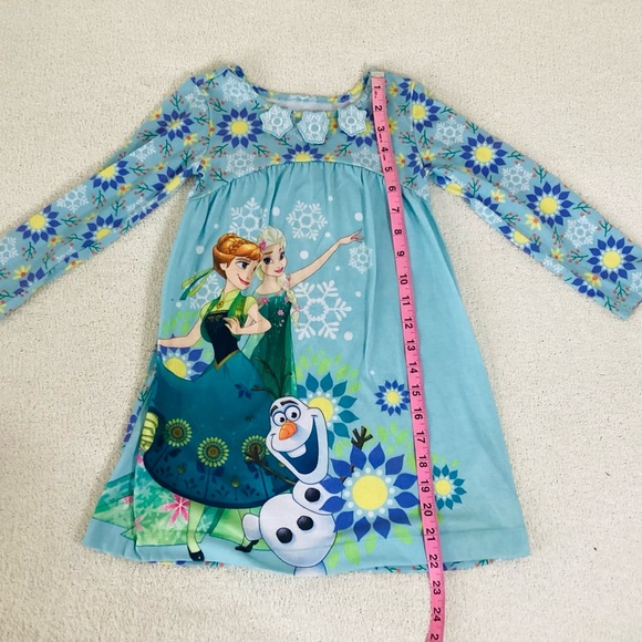 Disney Store Frozen long sleeve gown girls plus a case - Picture 6 of 7